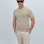 Tricou polo din jerse