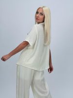 Set cămașă și pantalon cu broderie - imagine 4