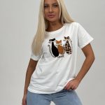 Tricou din bumbac accesorizat cu perle