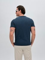 Tricou din jerse cu decolteu în V - imagine 13