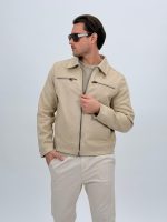 Jachetă casual subțire cu fermoar la piept - imagine 8