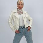 Jachetă din piele eco