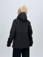 Jachetă din fâș cu fermoar și glugă detașabilă - imagine 27