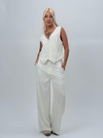 Set vestă și pantalon din in - imagine 3