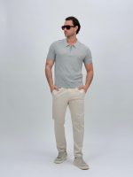 Tricou polo din tricot subțire - imagine 5