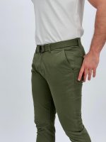 Pantalon TH din bumbac și curea - imagine 3