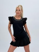 Tricou accesorizat din bumbac - imagine 13