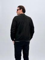 Jachetă bomber cu aspect de piele întoarsă - imagine 22