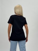 Tricou din bumbac accesorizat cu perle - imagine 6