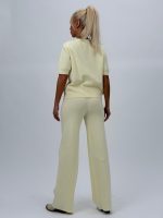 Set din tricot cardigan cu mânecă scurtă și pantalon - imagine 14