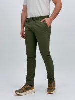 Pantalon TH din bumbac și curea - imagine 2