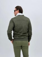 Jachetă bomber cu aspect de piele întoarsă - imagine 17