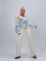 Bluză croșetată cu mâneci tip clopot - imagine 9