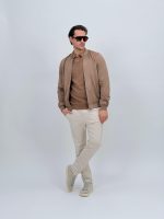 Jachetă bomber cu aspect de piele întoarsă - imagine 7