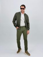 Jachetă bomber cu aspect de piele întoarsă - imagine 18