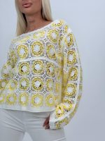 Bluză croșetată cu mâneci clopot - imagine 18