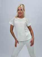 Tricou raglan din bumbac accesorizat - imagine 2