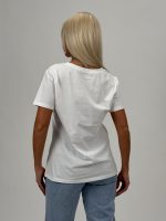 Tricou din bumbac accesorizat cu paiete - imagine 3