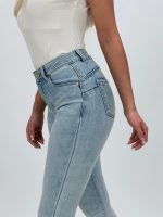 Jeans | Blug slim fit cu push-up și ștrasuri - imagine 3