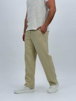 Pantalon din bumbac cu șnur în talie - imagine 11