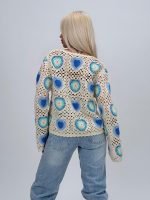 Bluză croșetată cu decolteu la baza gâtului - imagine 4