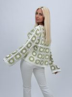 Bluză croșetată cu mâneci clopot - imagine 16