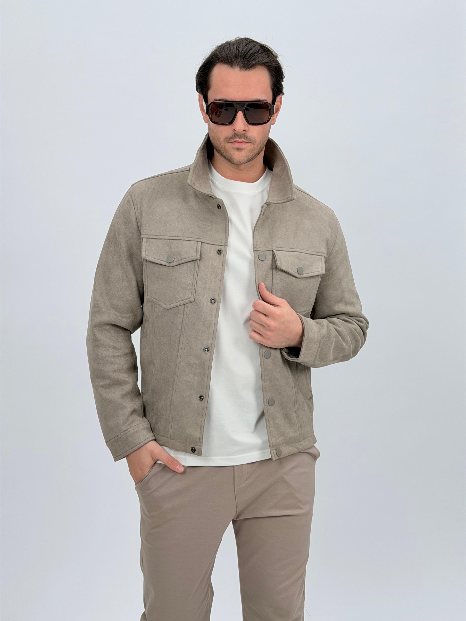 f148a67c-897c-4841-92f4-a95a9e3f0ec7 Jachetă casual cu buzunare la piept - imagine 1