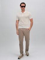 Tricou polo din tricot subțire cu fermoar - imagine 9
