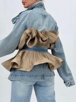 Jachetă din denim cu volane - imagine 7