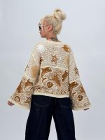 Bluză croșetată cu mâneci tip clopot - imagine 20