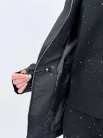 Jachetă din fâș cu fermoar și glugă detașabilă - imagine 24