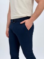 Pantalon TH din bumbac și curea - imagine 13