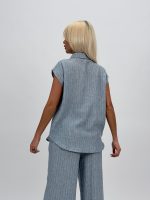 Cămașă din in cu lurex - imagine 6