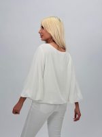 Bluză din voal cu elastic în talie - imagine 4