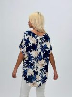 Bluză oversized cu imprimeu floral - imagine 8
