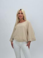 Bluză din voal cu elastic în talie - imagine 5