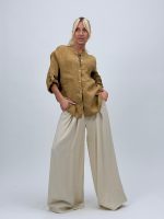 Cămașă din in cu buzunare - imagine 14