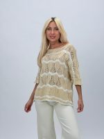 Bluză din tricot cu mânecă 3/4 - imagine 2