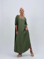 Rochie vaporoasă cu mânecă scurtă - imagine 27