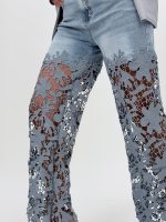 Jeans | Blug cu dantelă - imagine 5