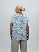 Bluză din satin imprimat - imagine 13