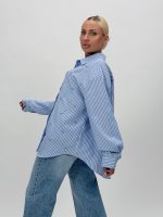 Cămașă cu dungi și broderie - imagine 3