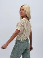 Bluză tricotată din bumbac - imagine 4