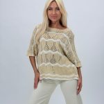 Bluză din tricot cu mânecă 3/4