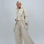 Jachetă trench cu nasturi