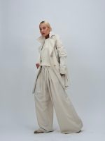 Jachetă trench cu nasturi