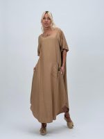 Rochie vaporoasă cu mânecă scurtă - imagine 6