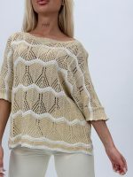 Bluză din tricot cu mânecă 3/4 - imagine 3