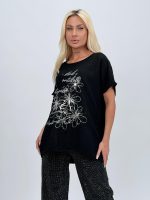 Bluză din bumbac cu imprimeu floral - imagine 5