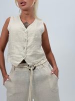 Vestă din in - imagine 2